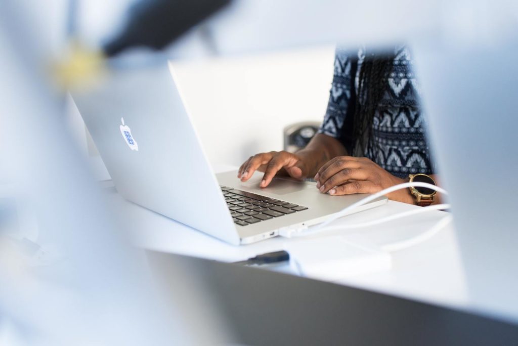 Woman on Computer