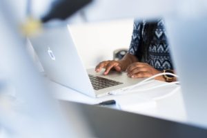 Woman on Computer